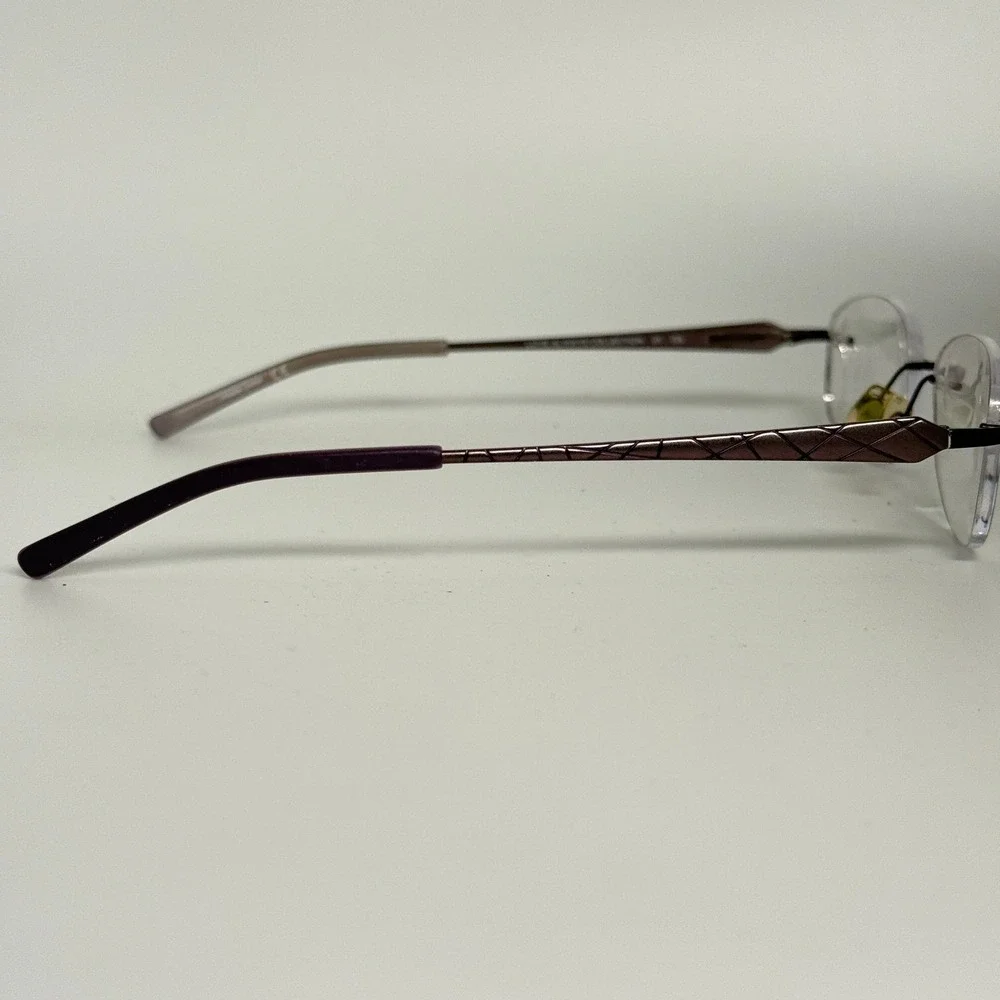 Airlock Love Always‎ Collection 01 135 Rimless Eyeglasses Frames Purple Brown